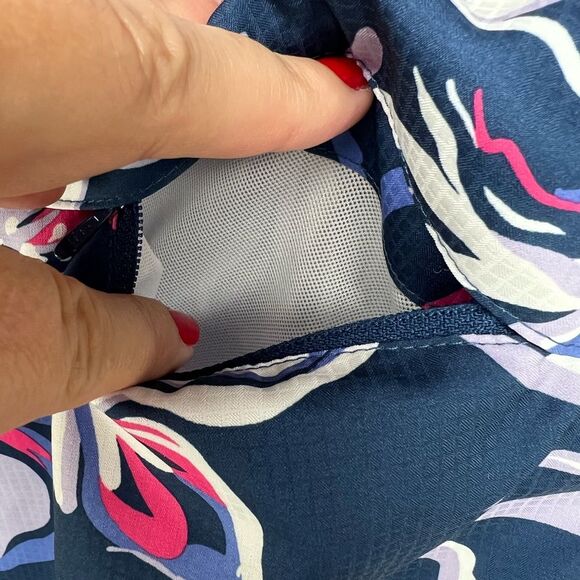 Columbia PFG Tamiami Navy Pink Floral Quick Dry Active Shorts Womens XXL - Picture 4 of 10